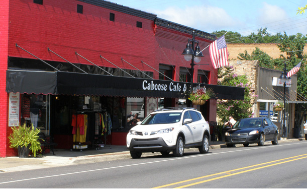 Caboose Cafe and Boutique, East Oak Street, Jena, Louisiana